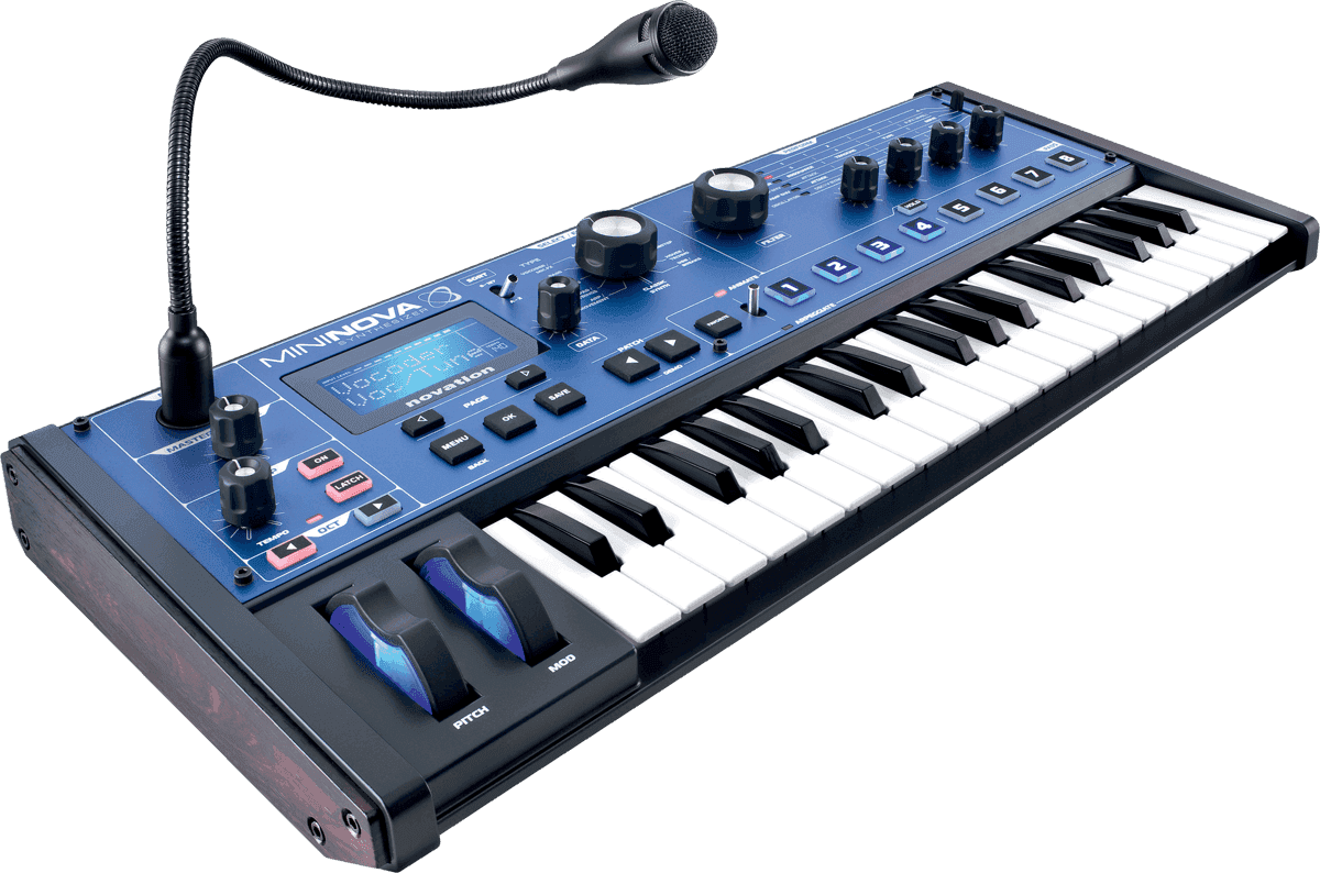 Novation MiniNova synthesizer en vocoder