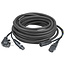 DAP DAP FP08 - Schuko/XLR F - IEC/XLR M 20 m Audio / Power, zwarte mantel