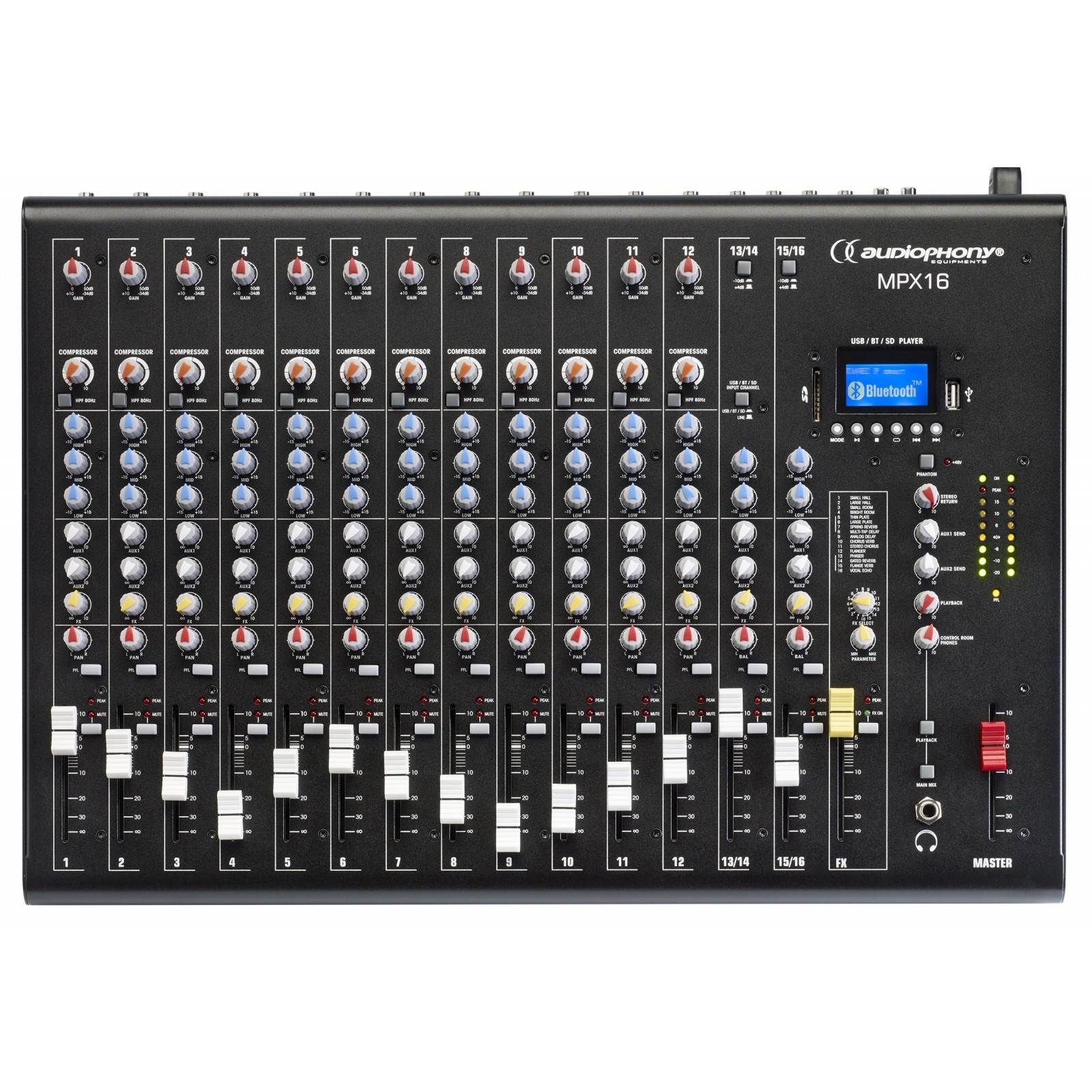 Audiophony MPX16 PA mixer