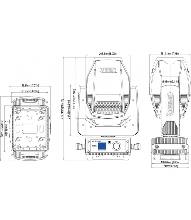 BRITEQ BT shark spot movinghead