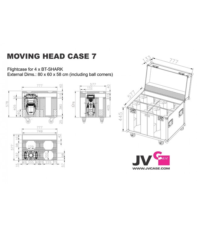 BRITEQ movinghead case 7