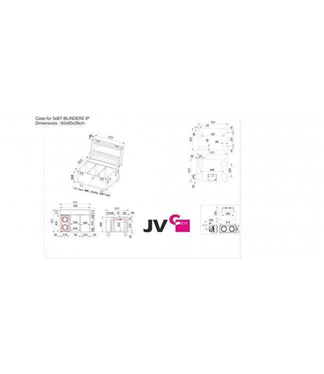 BRITEQ case 3x BT blinder IP