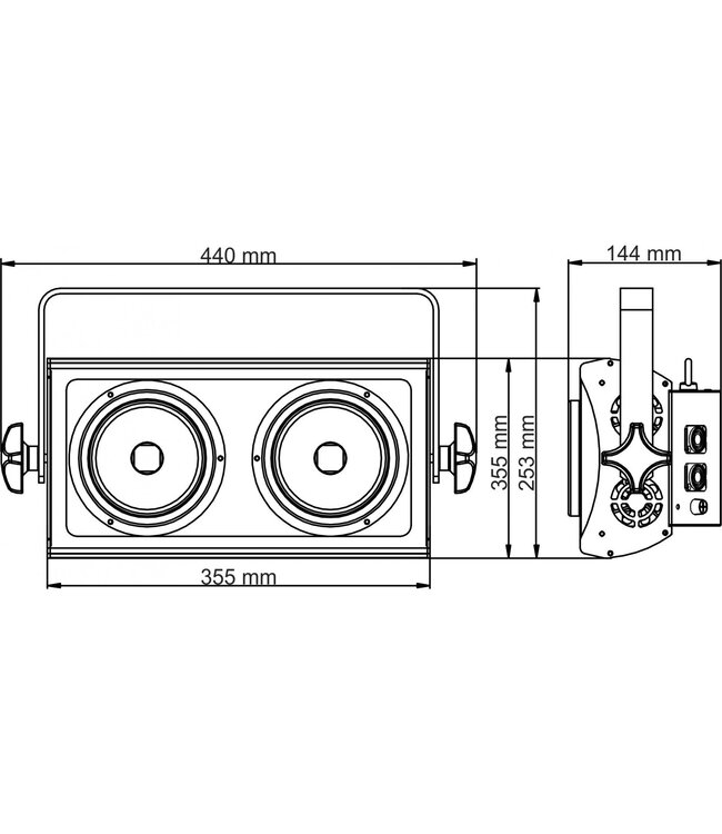 BRITEQ  COB Blinder 2x100W