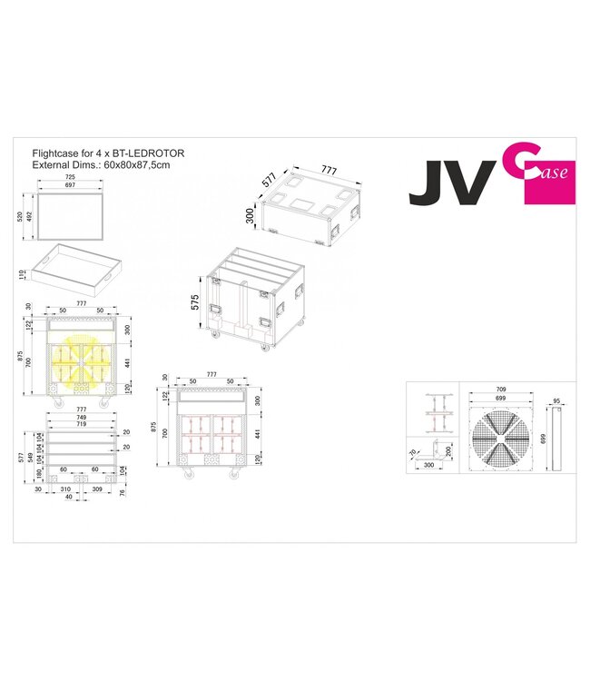BRITEQ case 4x BT LEdrotor