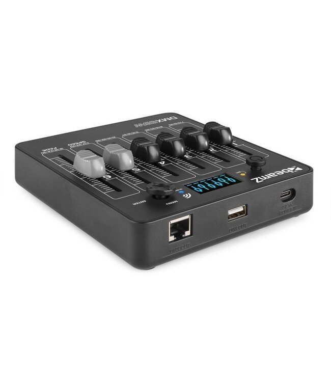 Beamz DMX65W 30 kanaals draadloze DMX controller op accu 17/04/2023