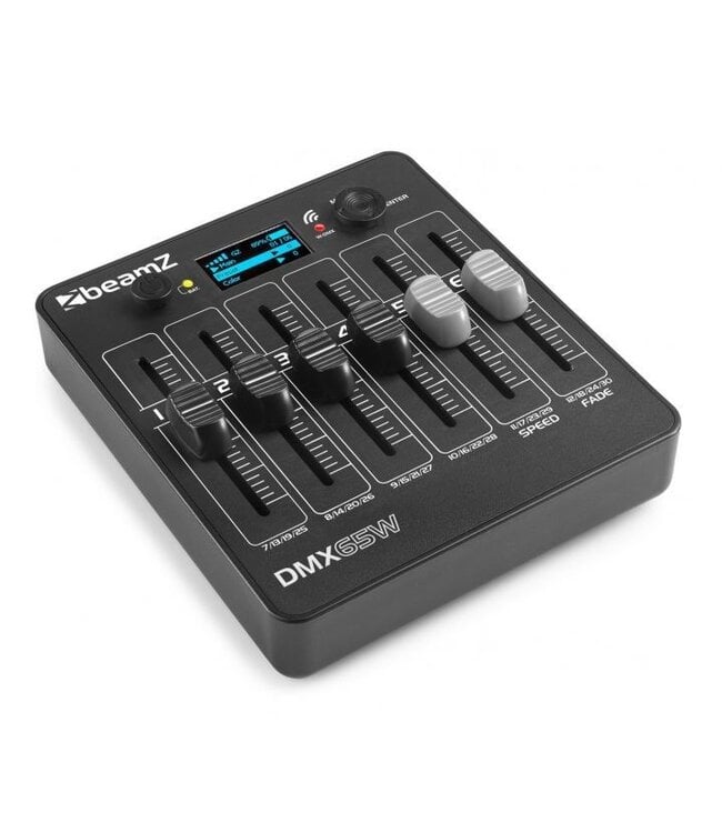 Beamz DMX65W 30 kanaals draadloze DMX controller op accu 17/04/2023