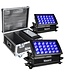 Beamz StarColor 360 (twee stuks) in FL2 flightcase