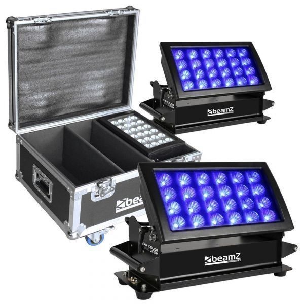 Beamz StarColor 360 (twee stuks) in FL2 flightcase