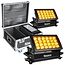 Beamz BeamZ StarColor 240 (twee stuks) in FL2 flightcase