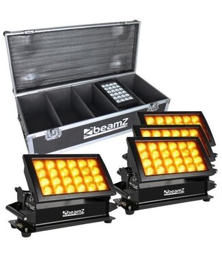 Beamz StarColor 240 (vier stuks) in FL4 flightcase