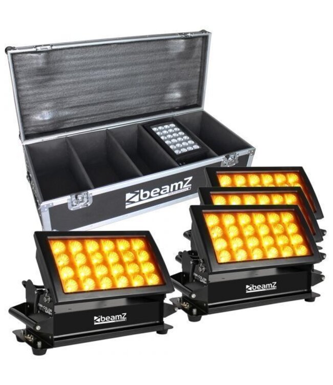 Beamz StarColor 240 (vier stuks) in FL4 flightcase