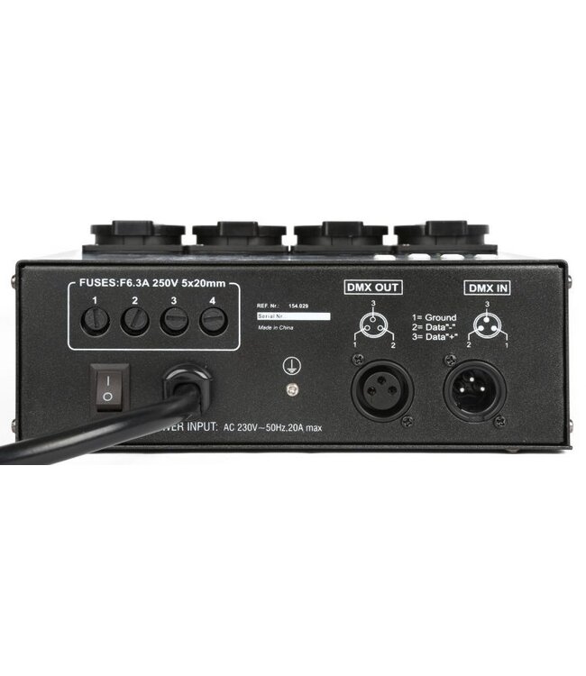 Beamz DMX004DII DMX Controller 4 Kanaals switchpack