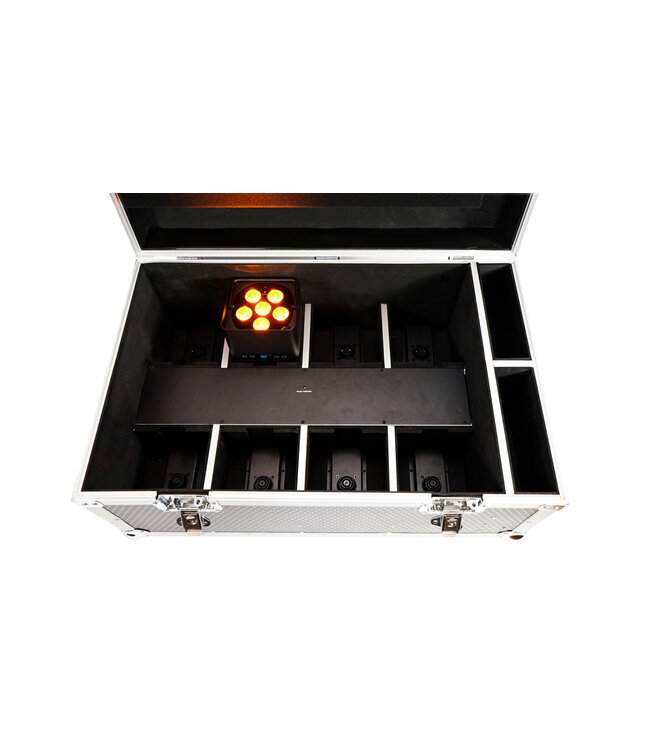 Accu spot set 8x FOS Luminus PRO in Case