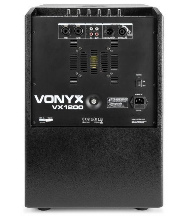 Vonyx VX1200 actieve 750W full range 2-weg speakerset