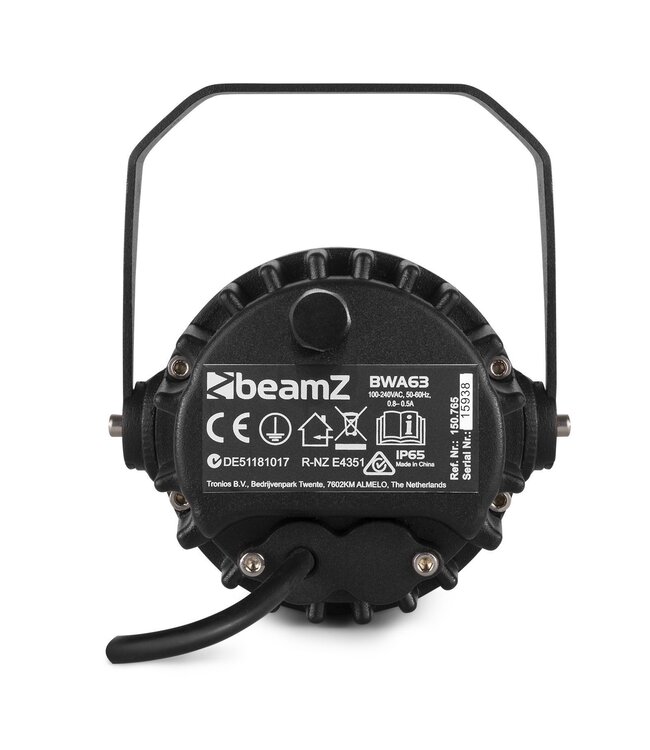 Beamz BWA63 AluPar waterdichte LED par