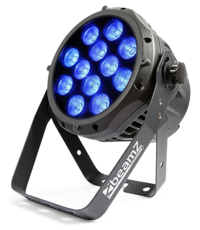 Beamz BWA412 aluminium LED PAR voor gebruik buiten