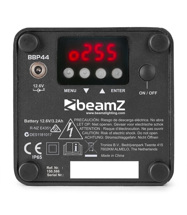 Beamz BBP44 accu uplight