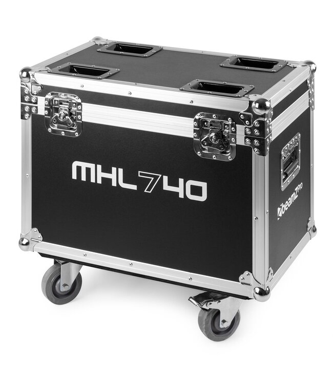Beamz MHL740 led wash zoom movinghead set
