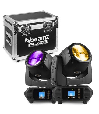 Beamz BeamZ FUZE75B movinghead (2 stuks) in flightcase