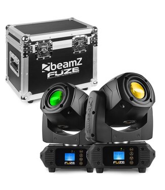 Beamz BeamZ FUZE 75S Spot set van 2 movinghead in Flightcase