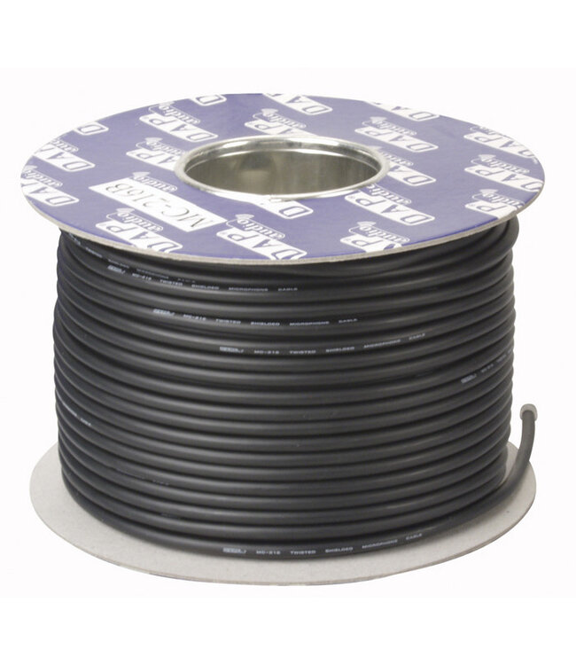 DAP XLR digitale kabel, 100 m op een spoel