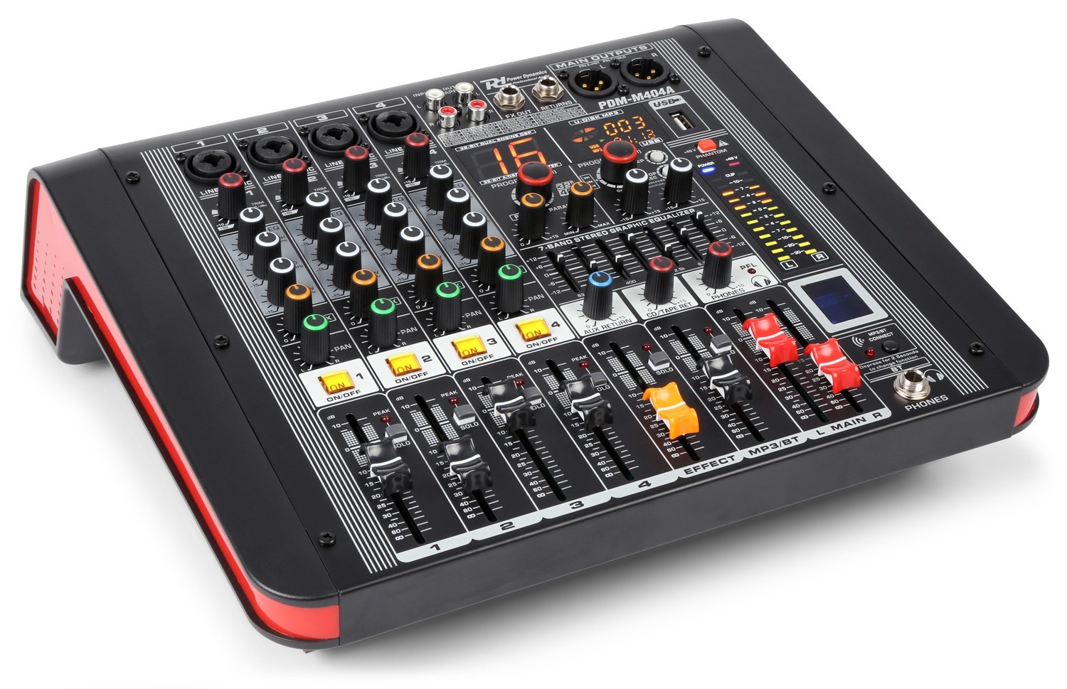 Power Dynamics PDM-M404A 4 kanaals mixer