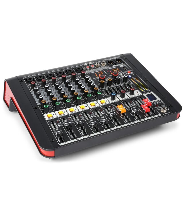 Power Dynamics PDM-M604A 6kanaals mixer met versterker