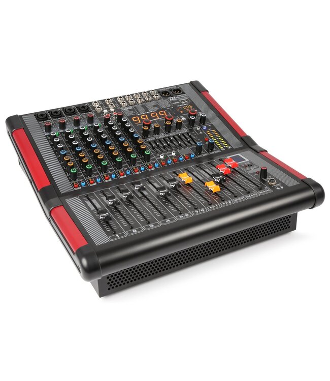 Power Dynamics PDM-S804A 8 kanaals mixer met versterker