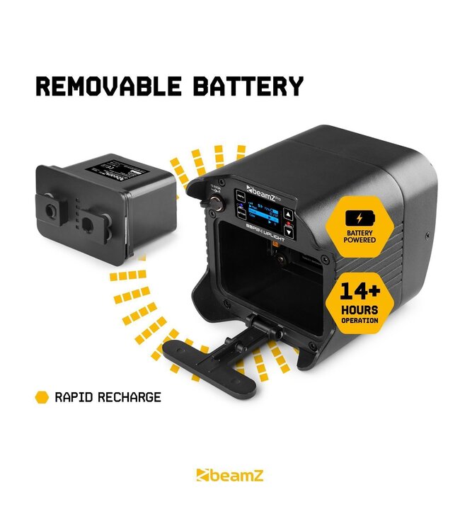 Beamz BBP54 set van 4 Uplights met tas