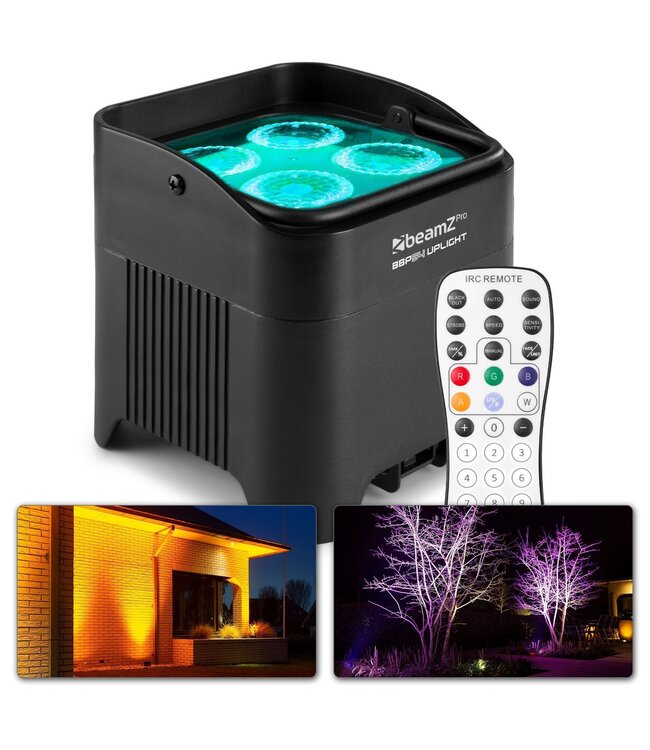 Beamz BBP54 set van 4 Uplights met tas
