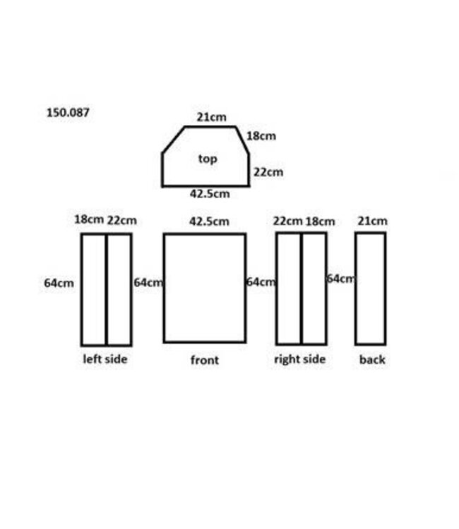 Vonyx 15'' universele speaker cover