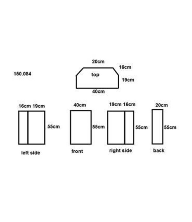 Vonyx 12'' universele speaker cover