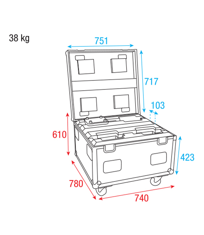 Infinity Case for 4x iW-741