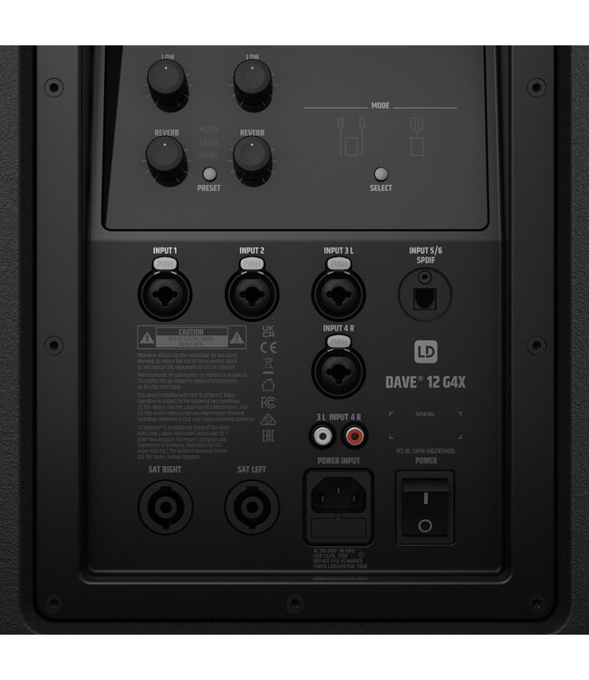 LD Systems DAVE 12 G4X 2.1 speaker set