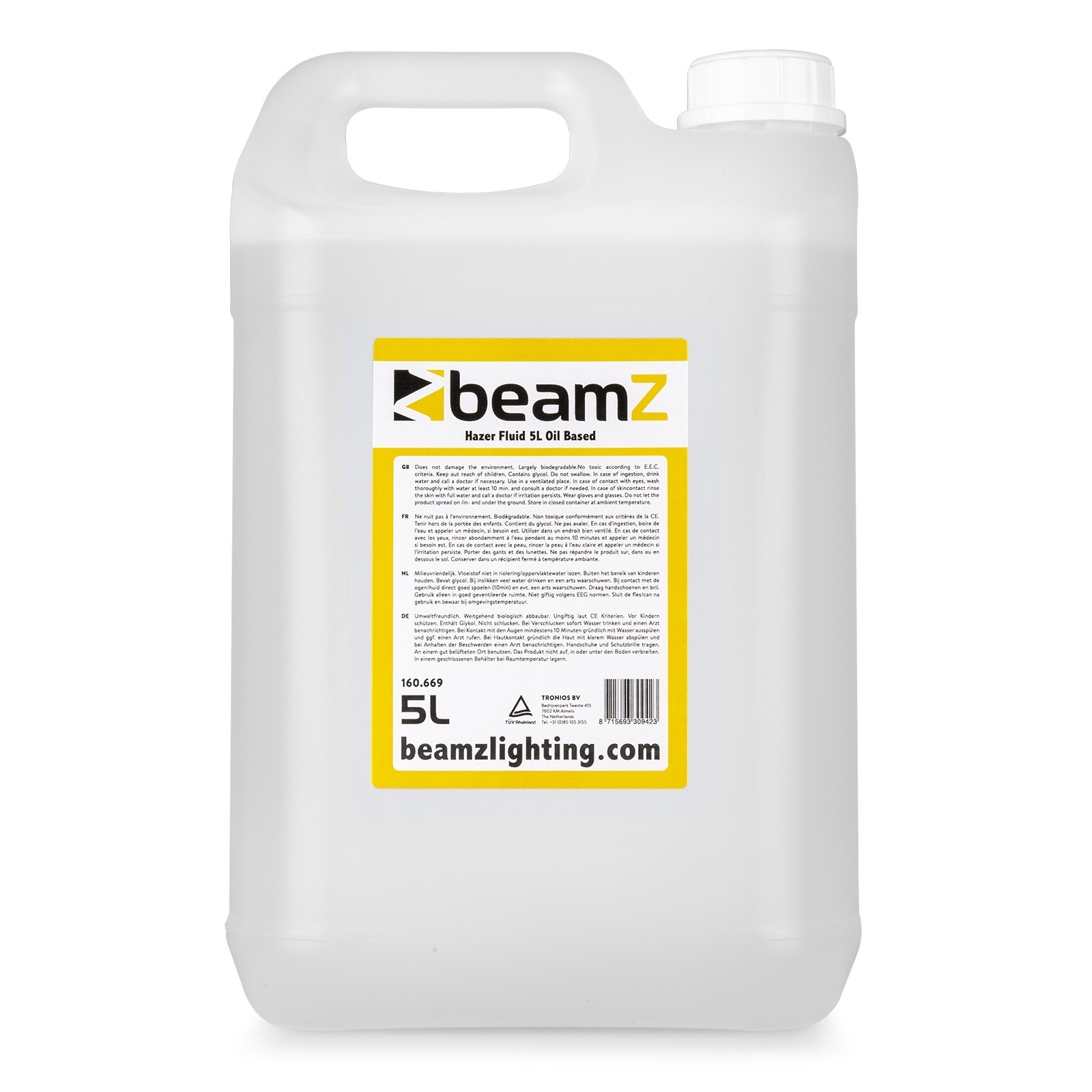 Beamz FHF5O Hazervloeistof olie gebaseerd 5L