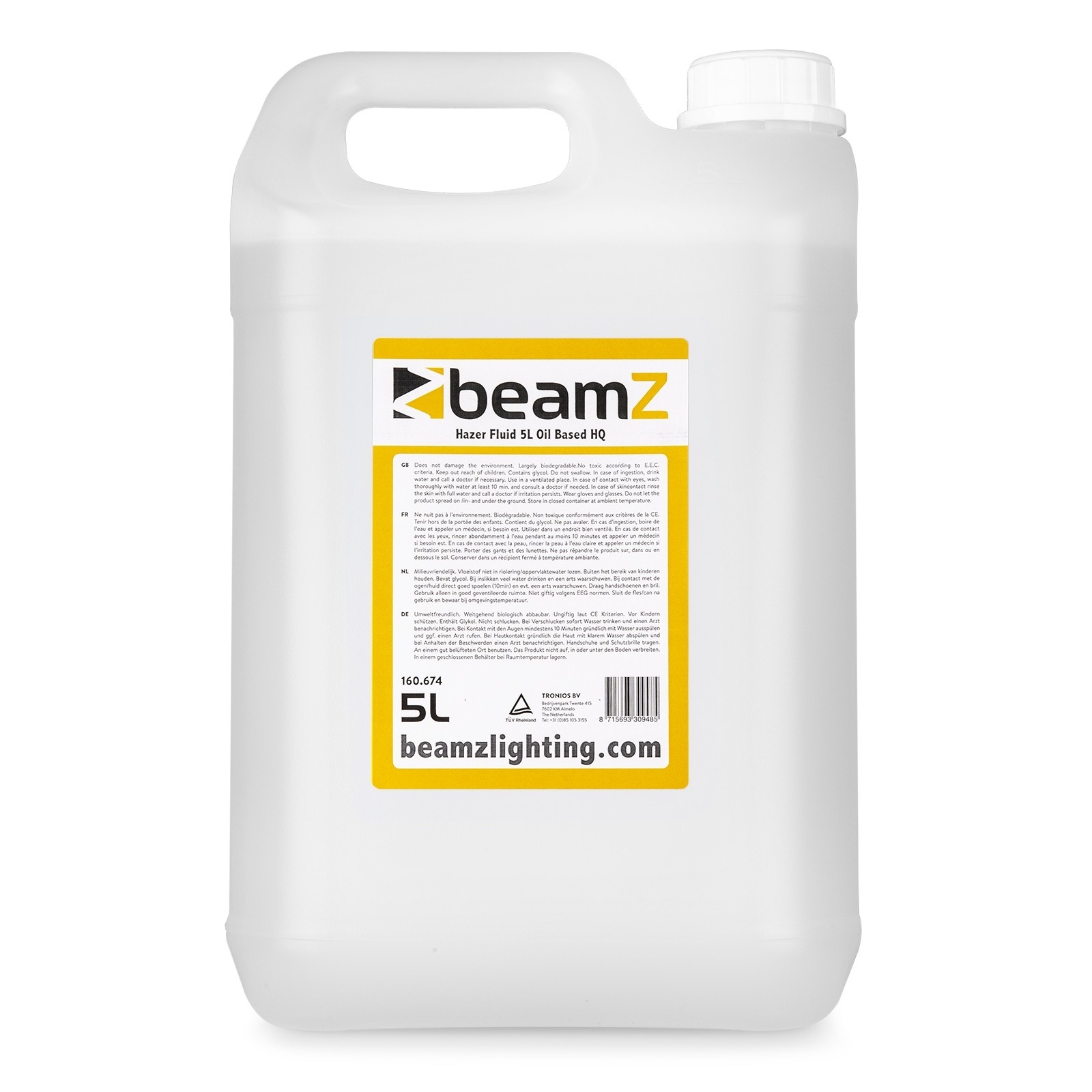 Beamz FHF5Q Hazervloeistof olie gebaseerd 5L
