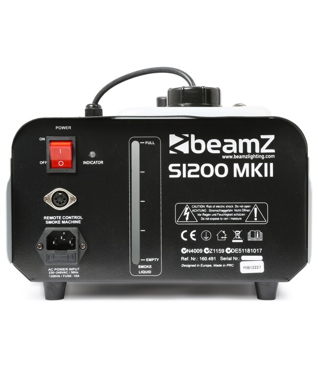 Beamz S1200 MKII rookmachine