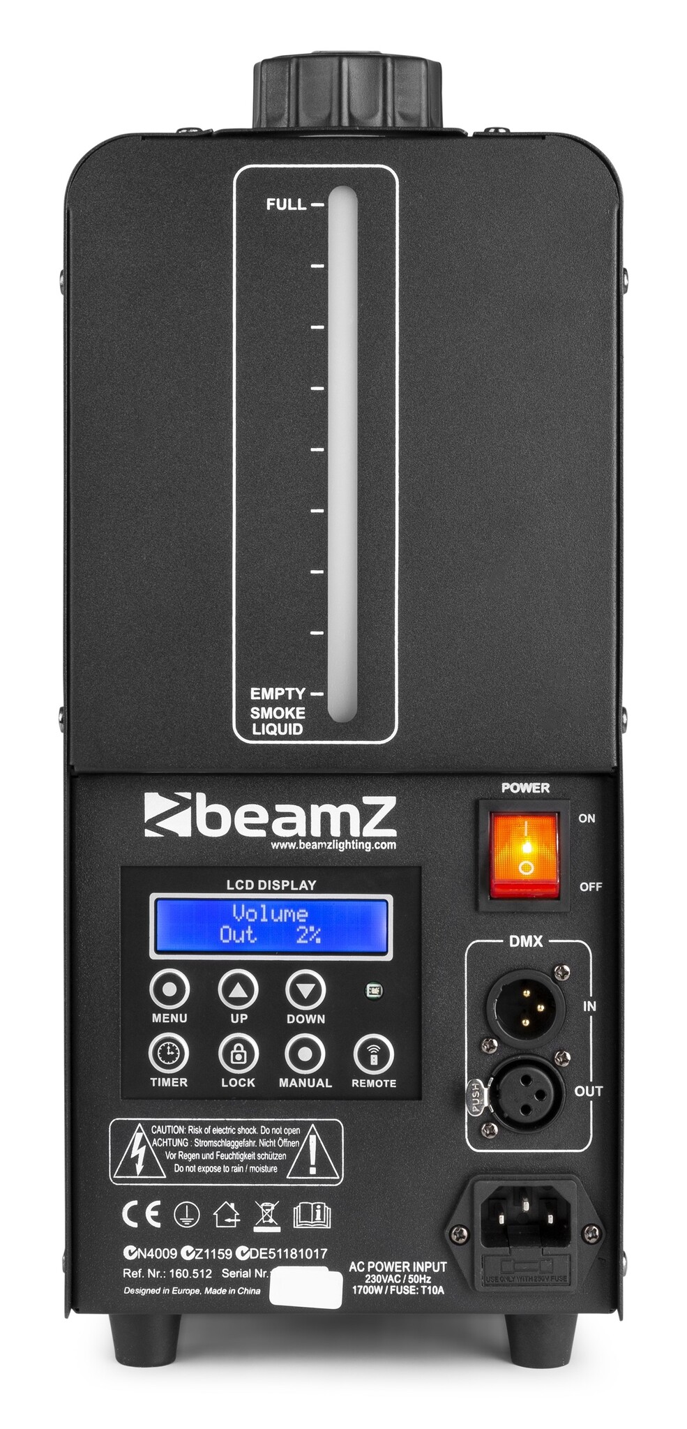 Beamz H2000 fazer rookmachine dmx - Dutch DJ Equipment