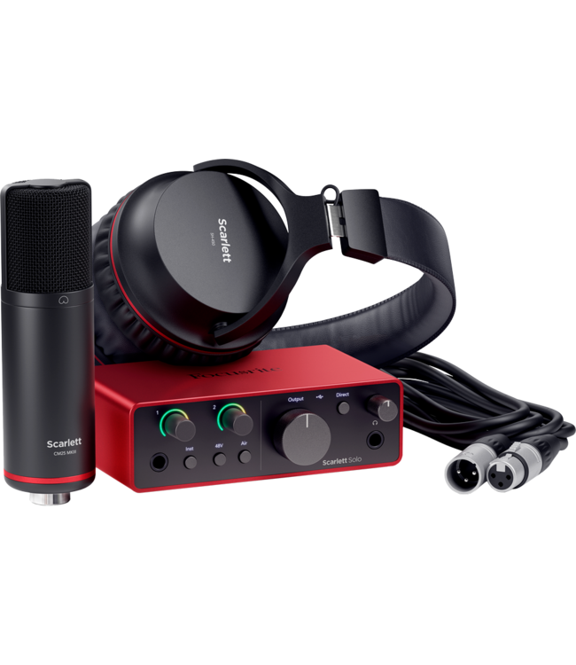 FOCUSRITE  Focusrite Scarlett Solo Studio 4th gen studio bundel