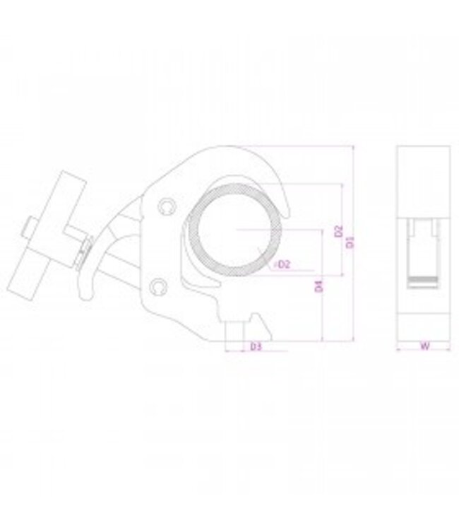 Beamz BC50 250T quick trigger truss klem SWL-250