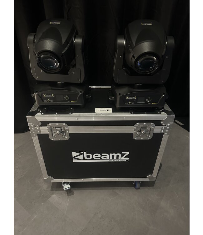 B-stock BeamZ Set van 2 IGNITE 180 beam LED Movingheads in flightcase