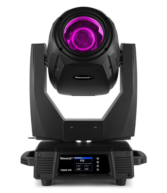 Beamz Tiger 17R moving head 350W - set van 2 in case