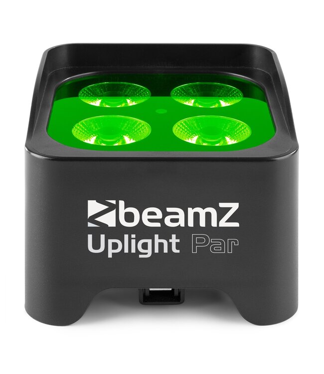 Beamz BBP90 Battery Uplight Par 4x 4W RGB+UV