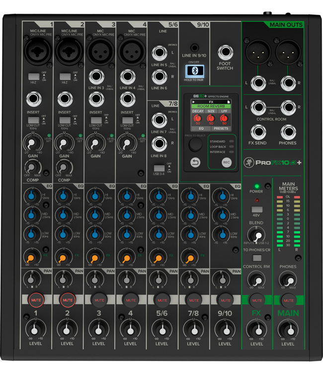Mackie ProFX10v3+ usb mixer