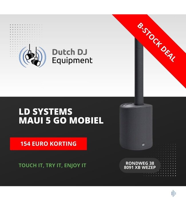 LD Systems Demomodel LD Systems MAUI 5 GO mobiel column PA-systeem