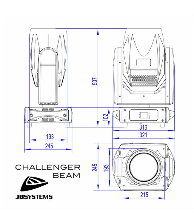 JB systems challenger Beam movinghead