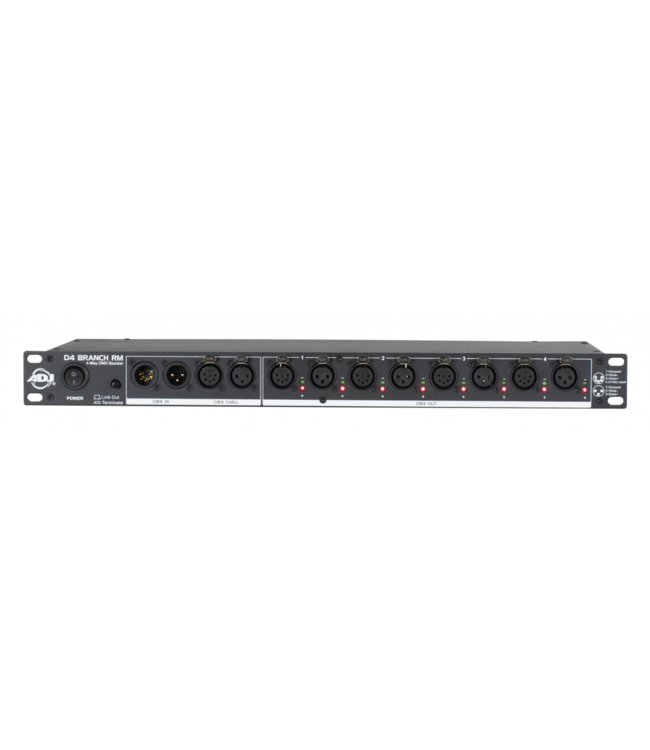 ADJ D4 branch RM DMX splitter booster