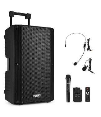 Vonyx VSA700-BP draagbare accu speaker