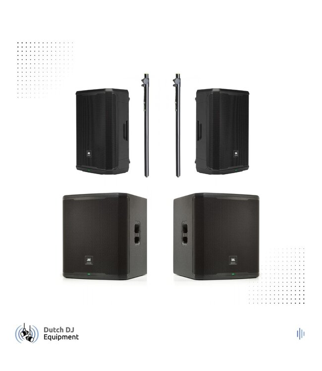 JBL PRX Impact set complete geluidsset 2x PRX915 + 2x PRX918XLF