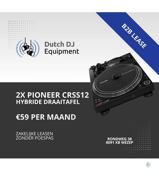 Pioneer 2x Pioneer DJ PLX-CRSS12 Hybride draaitafel B2B lease